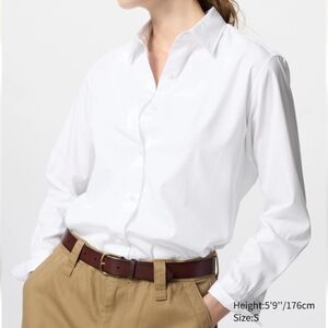 Uniqlo Classic White Button-Up Shirt, xs
